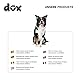 Nylon Hundeleine - DDOXX 2m, 3fach Verstellbare Hundeleine für Alle Hundegrößen - M, Schwarz