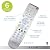 Backlit Universal Remote Control by Philips, Works for Samsung, Vizio, TCL, HiSense, Sony, RCA, Panasonic, Roku, Apple TV, Smart TVs, Streaming Players, Blu-Ray, DVD, 6-Device, Silver, SRP3016S/27