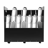 Blueprint Storage Rack Cart, 21 Slots Blue Print Storage Organizer with Wheels Mobile Roll File Cart Construction Plan Holder Roll Files Cabinet Box for Office and Home
