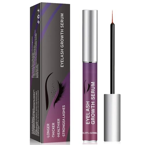 Eyelash Growth Serum & Eyebrow Serum for Rapid Brow & Lash Growth, 8ml Nourishing Formula for Thick Natural Lashes, Gentle Easy Application