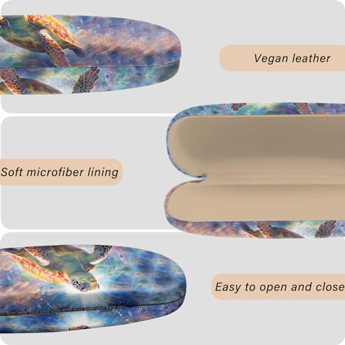 Image of Eyeglasses Case Hard Shell Protective Case for Glasses Eyeglass Box with Cleaning Cloth for Boys Men Man Cute Aesthetic