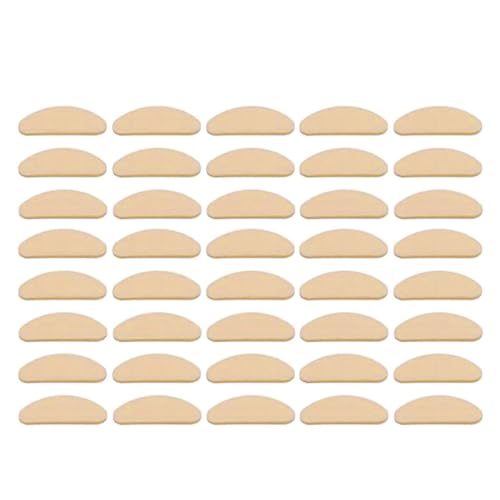 40 unidades de gafas de espuma suave anti deslizamiento almohadillas para la nariz autoadhesivos gafas EVA cómodas y protegen el maquillaje para gafas de sol, Color de la piel., Oval 1.5mm