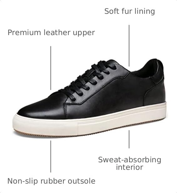 Image of Jousen Men's Casual Dress Sneakers Mens Casual Shoes Business Casual Shoes for Men