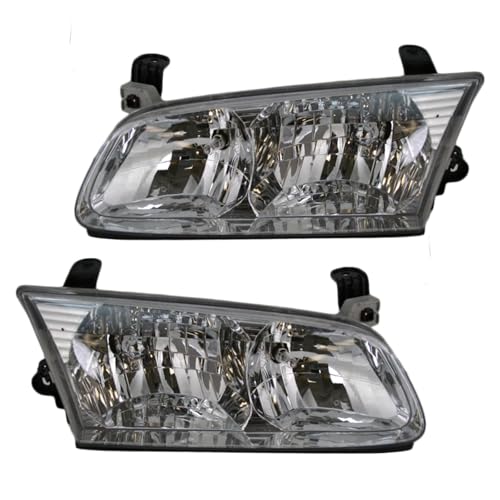 Image of TRQ 2 Piece Headlight Assembly Set Driver & Passenger Side Compatible with 2000-2001 Toyota Camry TO2502130 TO2503130