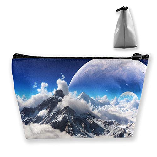 Preisvergleich Produktbild Fantasie-Himmelsansicht des Schnee mit einer Kappe bedeckten Gebirgsstift-Briefpapier-Bleistift-Ka... Make-upbeutel-Beutels