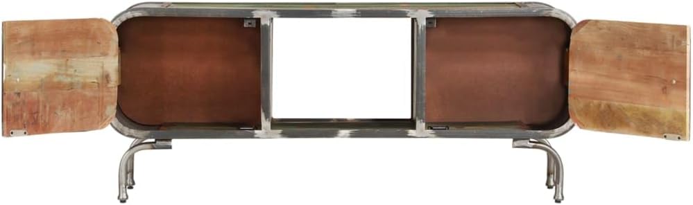 TV Cabinet Multicolor,Media Cabinet,Storage Cabinet,Entertainment Cabinet,Wooden TV Cabinet,Living Room Furniture,for Living Room,Lounge,Activity Room,43.3"x11.8"x16.5" Solid Wood Reclaimed