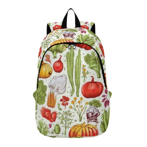 MCHIVER Travel Backpack Veggies Vegetables Molasses Casual Daypack Backpacks Lightweight Carry on Bag Water Resistant Large Backpack for Women Men