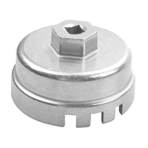 Cabilock Oil Filter Wrench Durable Aluminum Alloy Tool for Auto Oil Filter Housings Silver Finish Compatible with Various Vehicles