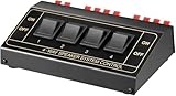 Goobay 11934 4fach Lautsprecher Umschaltbox / Umschalter für 4 Lautsprecherpaare / 8 Boxen Lautsprecher Switch / Lautsprecherkabel Federklemmen / Stereo Audio Schalter / Schwarz