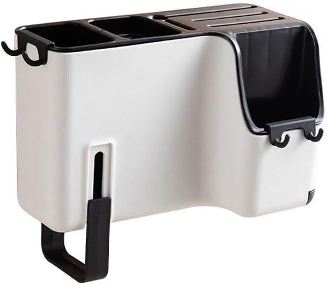 Multifunctional Wall-Mounted Chopsticks Cage Detachable Spoon Fork Cutlery Storage Drain Rack Holder Kitchen Utensils(D)