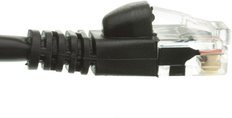C&E 2 Pack Cat5e Black Ethernet Patch Cable, Snagless Molded Boot, 25 Feet, CNE543383