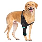 Pawfun Dog Elbow Brace Sleeve, Breathable and Adjustable Front Leg Support Brace for Arthritis, Hygroma, Pressure Sores, and Calluses, Soft Wrap for Lick Prevention and Injury Recovery, Right L