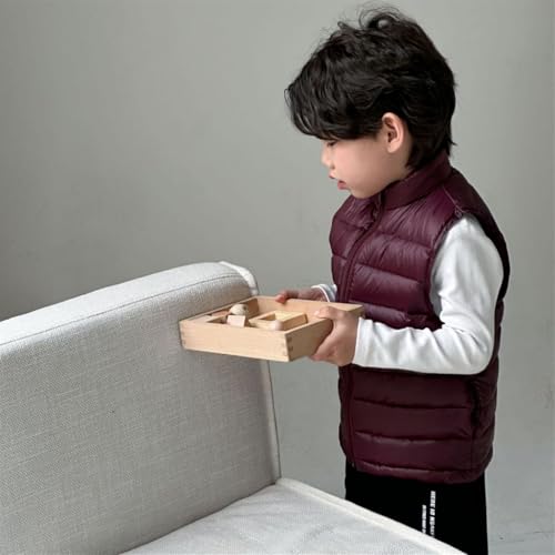 Kids Boys Girls Winter Puffer Vest Lightweight Sleeveless Jacket with Pockets Quilted Full Zip Outerwear2