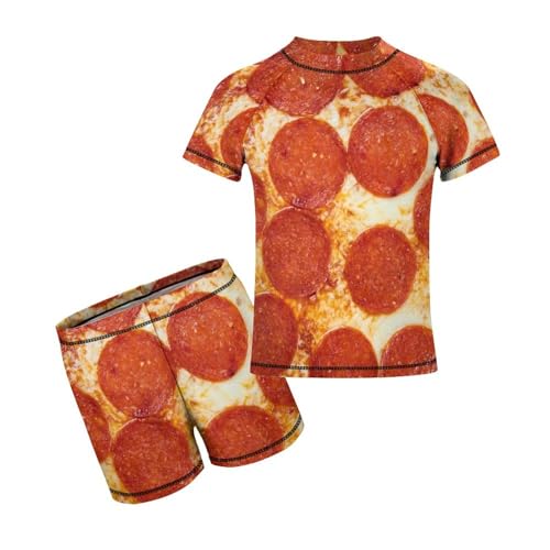 Italian Pizza DoughChildren's Swimsuits Boys Two Piece Suit10-12Y（150cm）