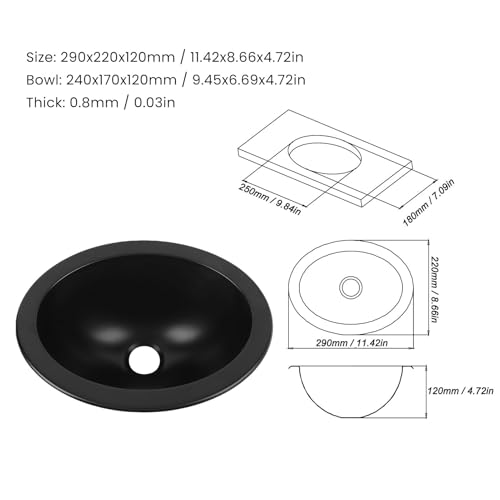 Évier rond de camping-car compact à conception peu encombrante - 7