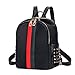 Leparvi Mini Cute Backpack Purse PU Leather Women Backpack Bags Satchel Luxury Totes Ladies Work Rucksack Bag (Mini Black)