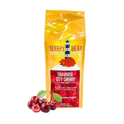 Sleepy Bear Traverse City Cherry Ground Coffee – Medium Roast