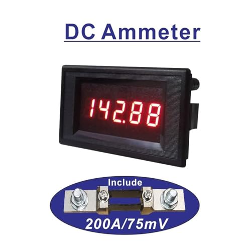 Ampèremètre numérique CC 200A avec shunt pour mesure de courant précise 12V 24V - 3