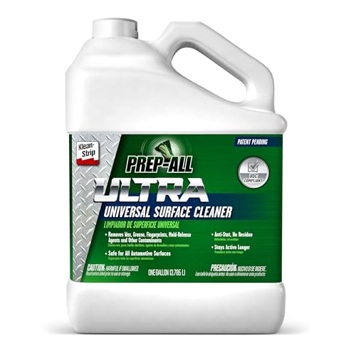 KLEAN-STRIP Prep-All ULTRA Universal Surface Cleaner, Low VOC, Automotive Multi-Surface Cleaner, Wax & Grease Remover, Paint Prep, Non-Flammable, 1 Gallon