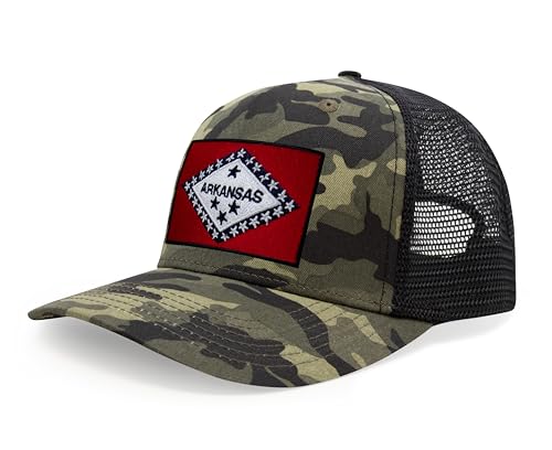 Image of International Tie State Hat for Men and Women, Adjustable Snapback Trucker Baseball Cap with Embroidered Patch