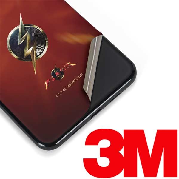 Skinit Decal Phone Skin Compatible with Google Pixel 3a XL - Officially Licensed Warner Bros The Flash Movie: Logo Poster Design