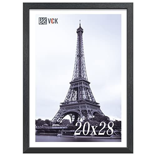 VCK 20x28 Picture Frame, Black Wood Poster Frame for Wall Display, 1 Pack