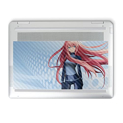 Image of MightySkins Carbon Fiber Skin Compatible with HP Spectre x360 14 inch (2022) Full Wrap Kit - Anime Spy | Protective, Durable Textured Carbon Fiber Finish | Easy to Apply | Made in The USA