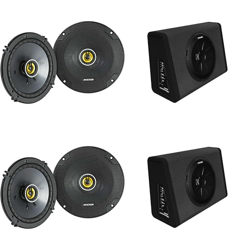 Kicker (2) 11PT250 Powered Truck Enclosure & (2) 46CSC654 6.5