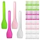 100 Stück Eislöffel, Wiederverwendbares Bunte Löffel Set,Klein Kunststoff Dessertlöffel, Biologisch Abbaubar Reusable Dessertlöffel für Eis, Kuchen, Gelee, Joghurt Mousse Party（9.5cm）