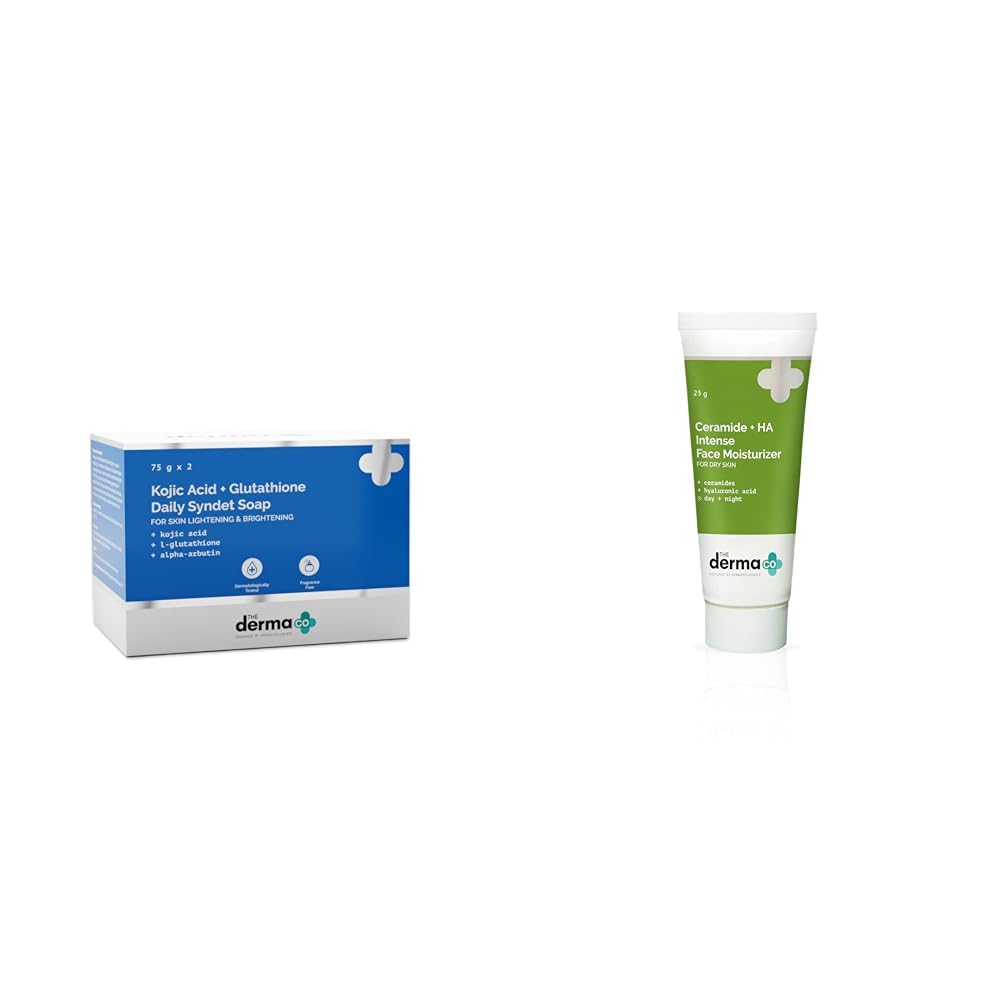 The Derma Co Kojic Acid Glutathione Daily Syndet Brightening Soap