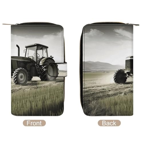 Tractor Agriculture Tranquil Wallet Multifunctional Wallets for Men Compact Wallet Purse Passport Bag3