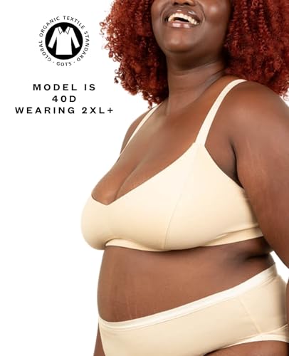 Image of Subset Triangle Soft Bra - Organic Cotton, Wireless, Breathable, Supportive, Regular & Extra Cup Room, Elevated Essentials