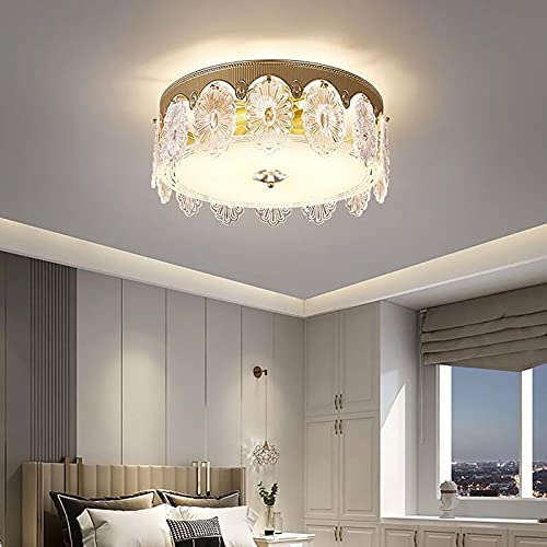 Plafonnier E27 Rond 40cm Solution Éclairage Chaleureux pour Salon Sombre - 7