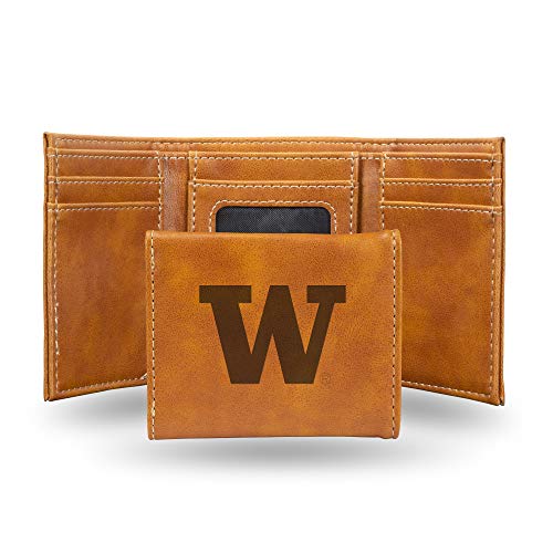 Image of Rico Industries NCAA Laser Engraved Trifold Laser Engraved Tri-Fold Wallet - Men's Accessory