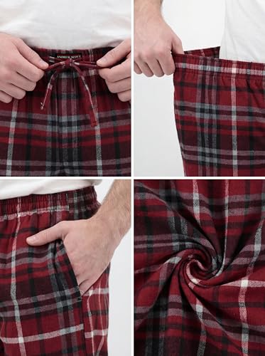 Image of Andrew Scott Men's Flannel Drawstring Pajama Pants | Plush Flannel Fleece | Pockets | Drawstring