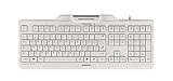 Cherry Kc 1000 Sc, Teclado Con Lector De Tarjetas, Usb, Español, Gris Palido