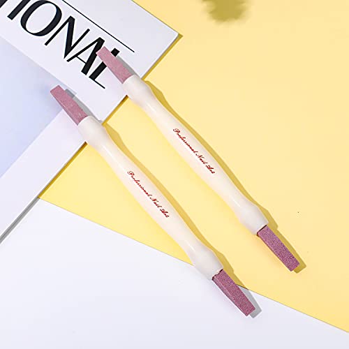 Nmkl38 Cuticle Eraser Stick Pen Stone Nail Art File Buffer Manicure Scrub Buffing Tool (White) #TOP5