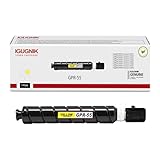 1-Pack GPR-55 High Yield Yellow Toner Cartridges Replacement for Canon GPR-55 for ImageRUNNER Advance C5535 C5535i C5540 C5540i C5560 C5560i C5550 C5550i Printer