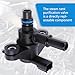 Shakas 1 PC Car Vapor Canister Purge Valve, Evaporative Emission Purification Valve Replacement 9U5Z9C915H 911-222 CX2626 CP597 CP687 PV550 AU5Z9C915A, Compatible with Ford Lincoln Models (Black)