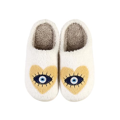 Image of Slippers for Women Men Fuzzy Memory Foam Slipper Fluffy Winter Soft Warm Slip On House Shoes