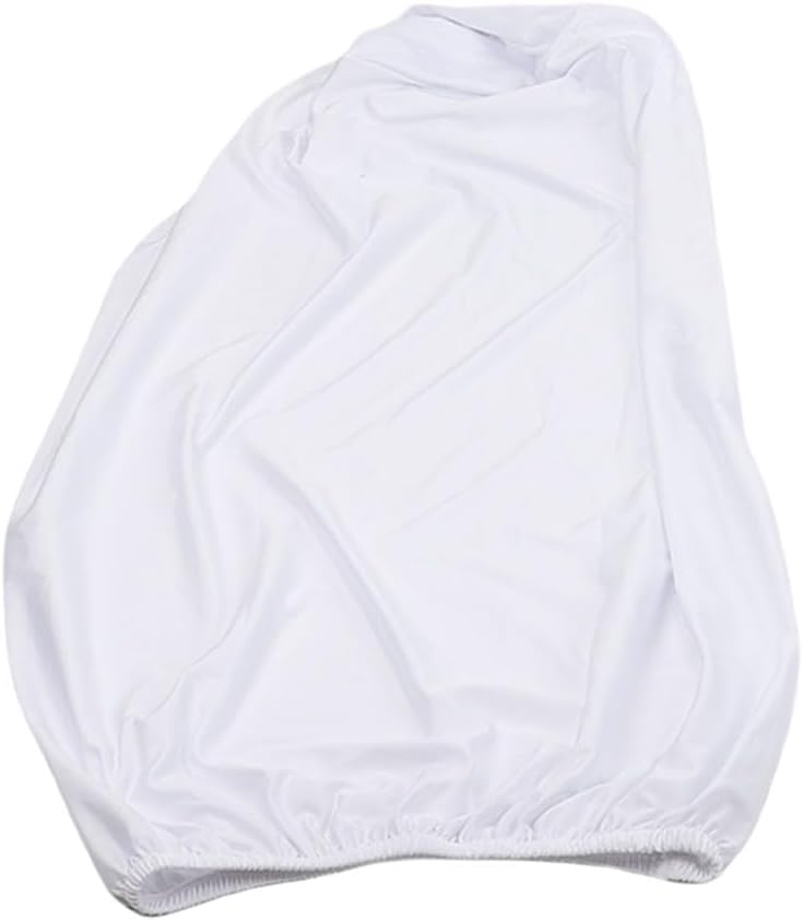 Cylinder Pedestal Covers, Set of 5 Spandex Display Cylinder Covers, Only Elastic Cloth Plinth Pillar Cover for Birthday Party Wedding Baby Shower Dessert Tables Decor(S+M+L+XL+XXL, White)