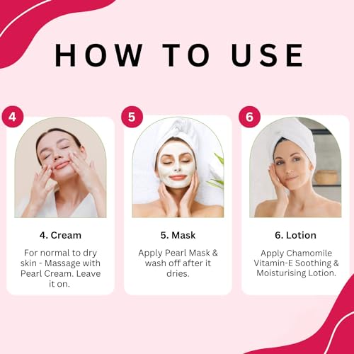 Image of Aroma treasures one time use Pearl facial kit for all skin type