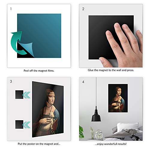 Maverton Metal Poster For Woman - Room Decoration For Man - Magnetic Poster For Couples - City Map - For Birthday - Street View - Modern Black And White Wall Art - Rio De Janeiro #TOP6