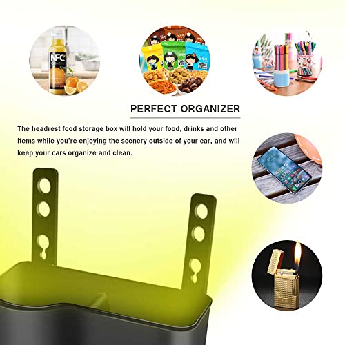 Car Cup Holder Seat Back Headrest Organizer Drink Pocket Food Tray Universal Caddy Storage Box For Cell Phones Keys Cards Wallets #TOP2