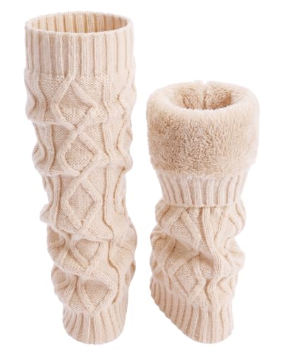 Image of Shihanee Winter Fleece Lined Leg Warmers for Women