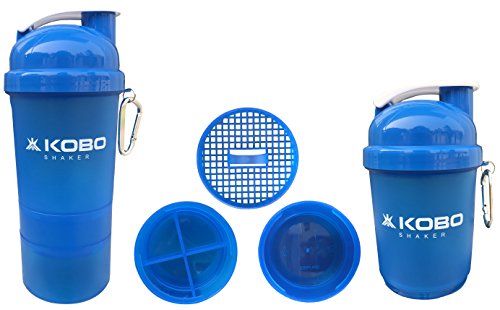 Kobo Shaker Sipper Bottle 400 ml with 2 Compartment (Imported)