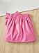 BEAUDRM Girl's Cute PU Leather Skirt Elastic High Waist Split Hem Bow Front Mini Skirts Pink# 8Y