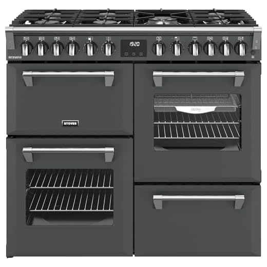 Stoves Richmond 100cm Dual Fuel Range Cooker - Anthracite - A/A/A Rated