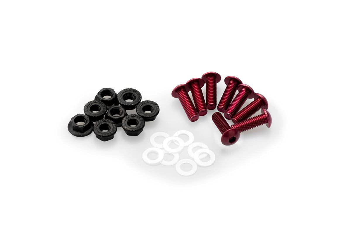 Puig 0956R Kit Fasteners, Red