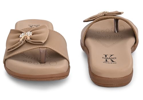 Image of Karaddi Doctor Sandals for Woman | Flats Women Stylish | Womens Sandals Flats | Slippers Orthopedic Footwear for Women Stylish Flat Sandal | Flat Fashion Sandal